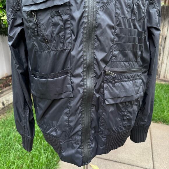 Marc Ecko Cut & Sew Deadly Threads Black Lightweight Boomer Jacket Men's Large - Picture 4 of 11